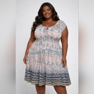 Mlle Gabrielle Vibrant Floral Dress